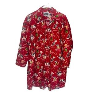 The Cat’s Pajamas retro western print night shirt size medium